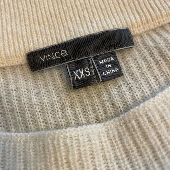 VINCE 100% Cashmere Striped Sweater - Picture 3 of 8
